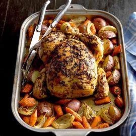 Roasted Whole Chicken (Serves 4-5